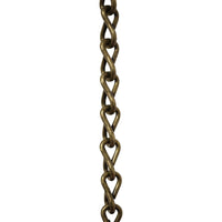 Chain ST51-U Double Jack Basket Chain with Unwelded Steel links, Antique Brass