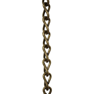 Chain ST51-U Double Jack Basket Chain with Unwelded Steel links, Antique Brass