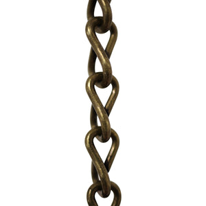 Chain ST51-U Double Jack Basket Chain with Unwelded Steel links, Antique Brass