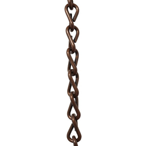 Chain ST51-U Double Jack Basket Chain with Unwelded Steel links, Antique Brass