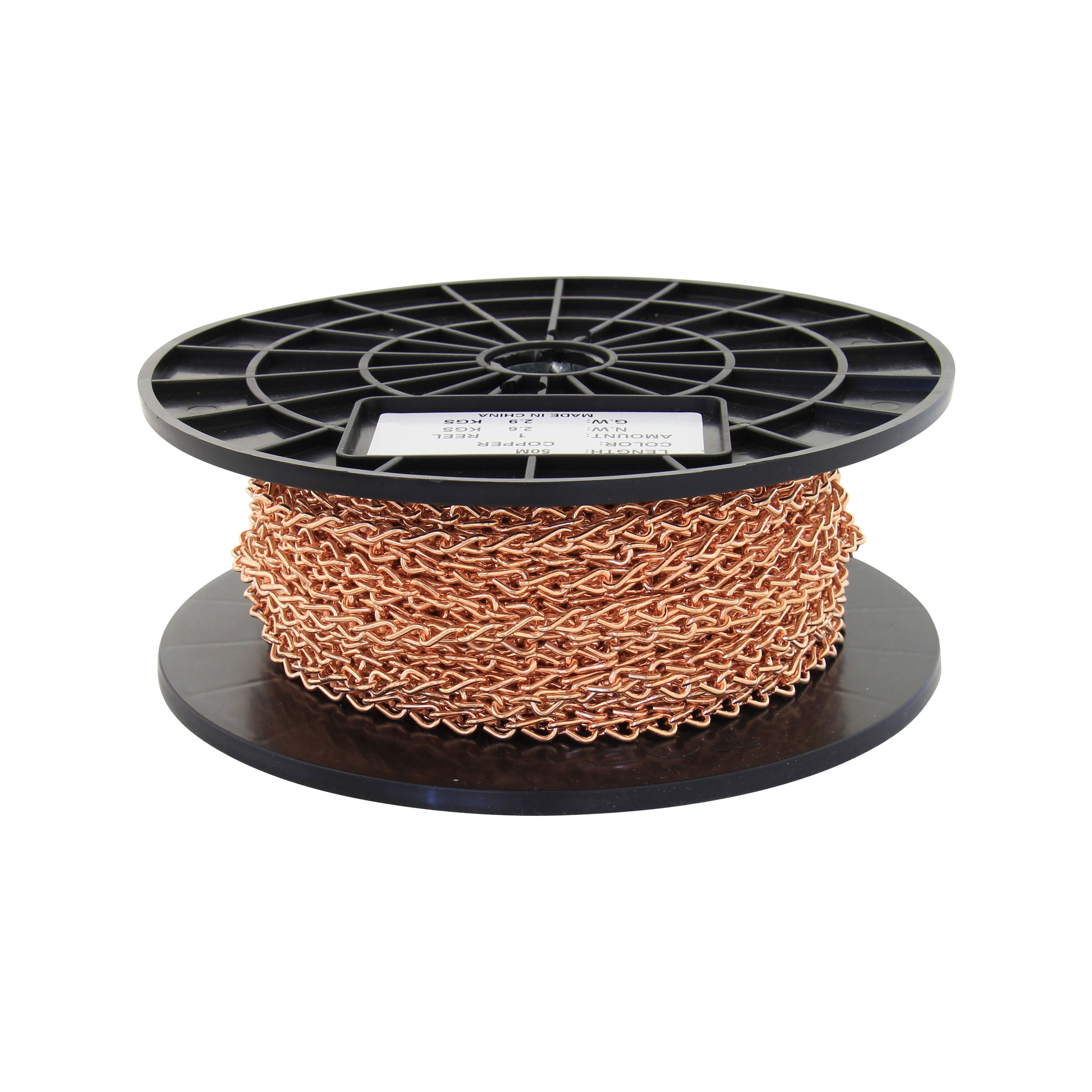 Reel CH-ST51-U13] Steel Double Jack Basket Chain (164FT-REEL