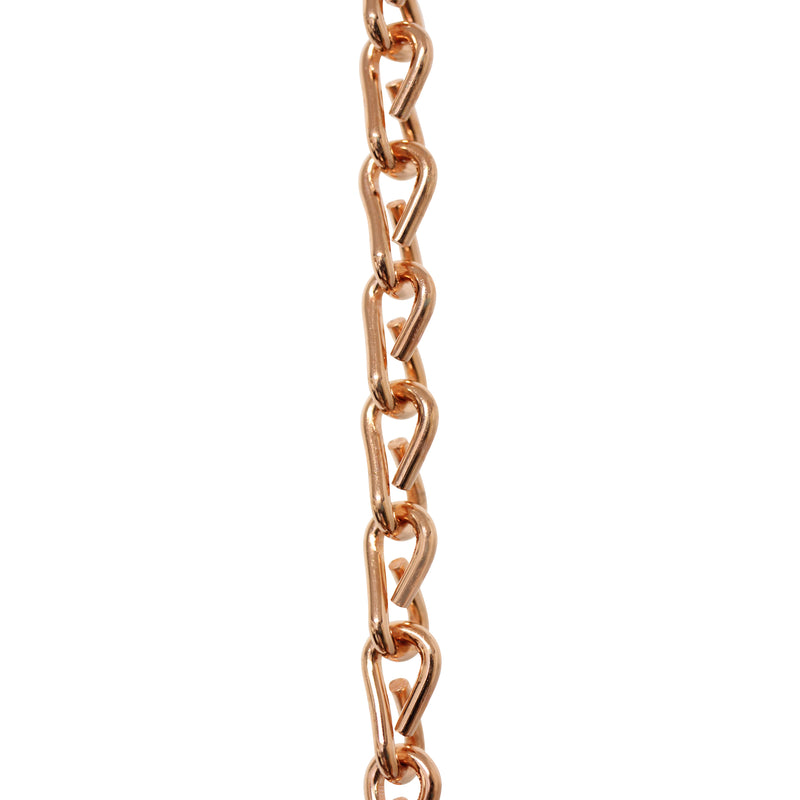 Chain ST51-U Double Jack Basket Chain with Unwelded Steel links, Antique Brass