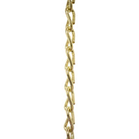 Chain ST51-U Double Jack Basket Chain with Unwelded Steel links, Antique Brass