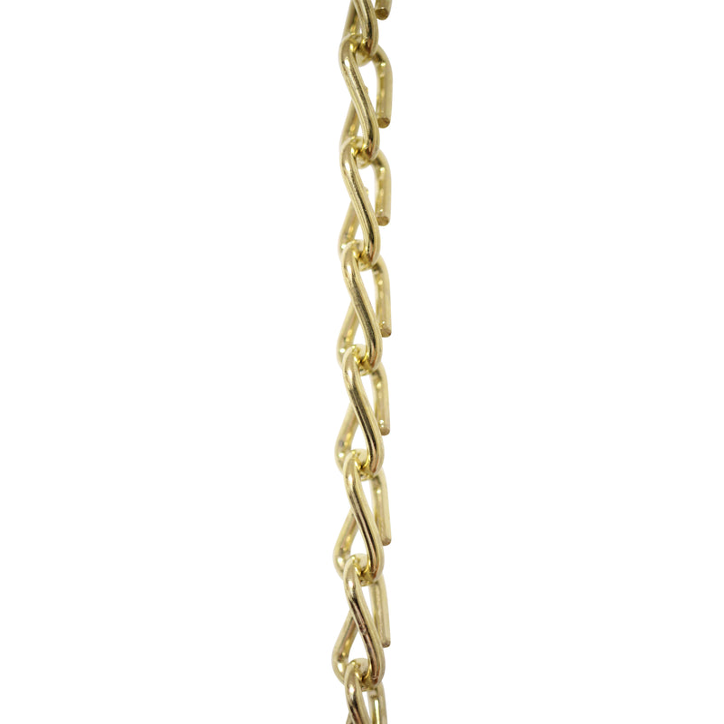 Chain ST51-U Double Jack Basket Chain with Unwelded Steel links, Antique Brass