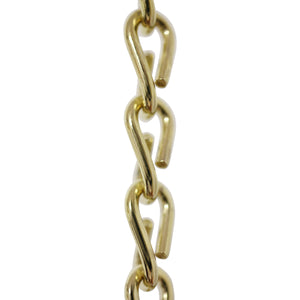 Chain ST51-U Double Jack Basket Chain with Unwelded Steel links, Antique Brass