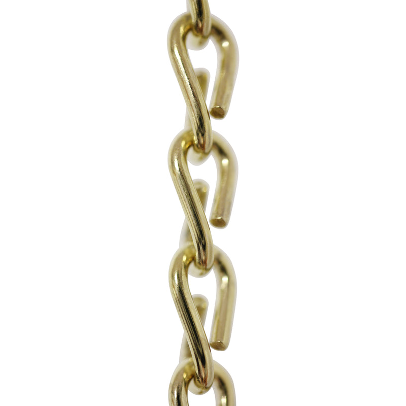 Chain ST51-U Double Jack Basket Chain with Unwelded Steel links, Antique Brass
