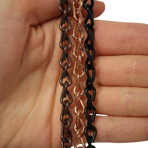 Chain ST51-U Double Jack Basket Chain with Unwelded Steel links, Antique Brass