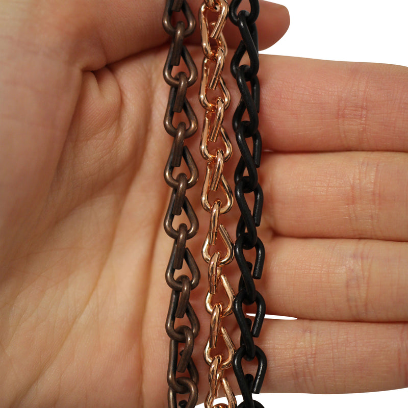 Chain ST51-U Double Jack Basket Chain with Unwelded Steel links, Antique Brass