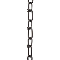 Chain ST52-U Lightweight, Double Loop Basket Chain with Unwelded Steel links, Black