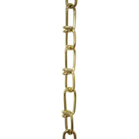 Chain ST52-U Lightweight, Double Loop Basket Chain with Unwelded Steel links, Black