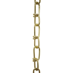 Chain ST52-U Lightweight, Double Loop Basket Chain with Unwelded Steel links, Black