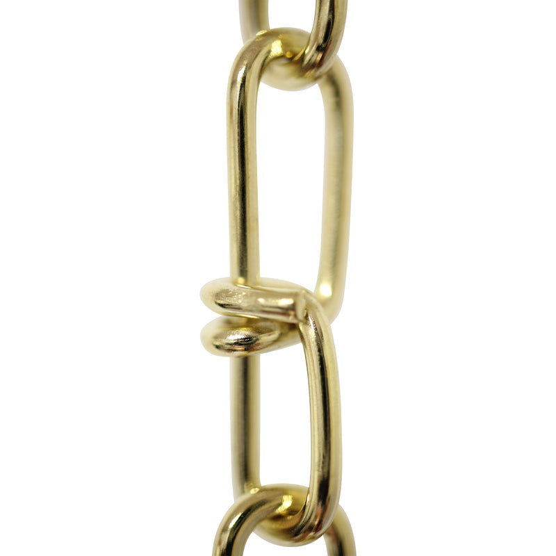 Chain ST52-U Lightweight, Double Loop Basket Chain with Unwelded Steel links, Black