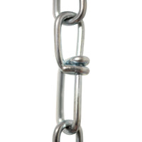 Chain ST52-U Lightweight, Double Loop Basket Chain with Unwelded Steel links, Black