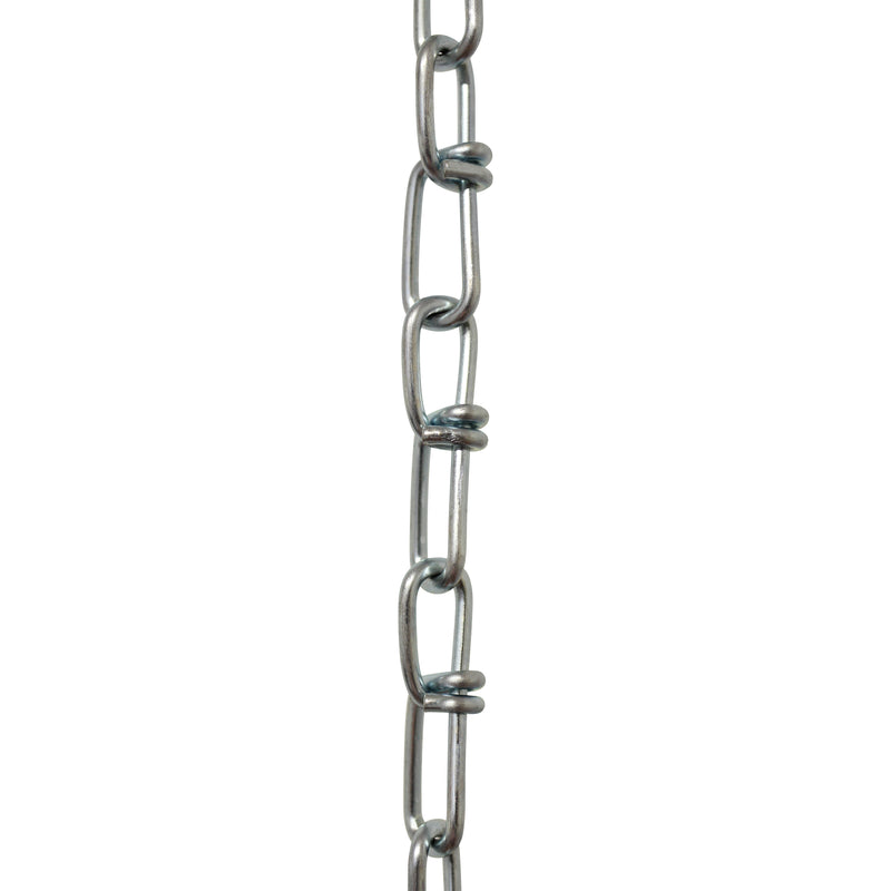 Chain ST52-U Lightweight, Double Loop Basket Chain with Unwelded Steel links, Black