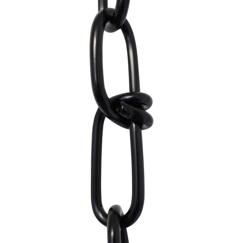 Chain ST52-U Lightweight, Double Loop Basket Chain with Unwelded Steel links, Black