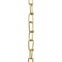 Chain ST52-U Lightweight, Double Loop Basket Chain with Unwelded Steel links, Black