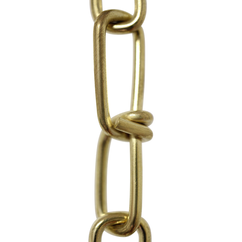 Chain ST52-U Lightweight, Double Loop Basket Chain with Unwelded Steel links, Black