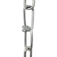 Chain ST52-U Lightweight, Double Loop Basket Chain with Unwelded Steel links, Black