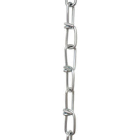 Chain ST52-U Lightweight, Double Loop Basket Chain with Unwelded Steel links, Black