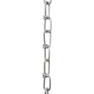 Chain ST52-U Lightweight, Double Loop Basket Chain with Unwelded Steel links, Black