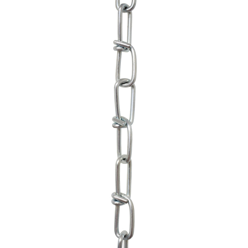 Chain ST52-U Lightweight, Double Loop Basket Chain with Unwelded Steel links, Black
