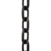 Chain ST53-U Standard Link, Side-Cut Clock Chain with Unwelded Steel links, Antique Brass
