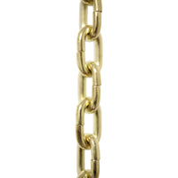 Chain ST53-U Standard Link, Side-Cut Clock Chain with Unwelded Steel links, Antique Brass