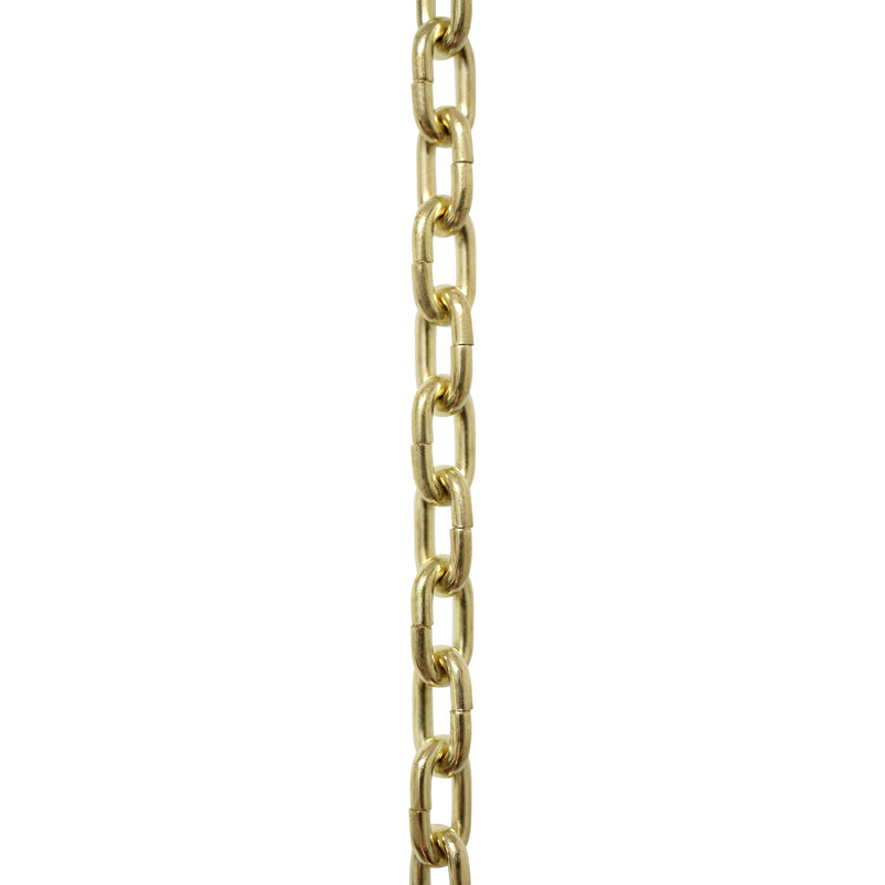 Chain ST53-U Standard Link, Side-Cut Clock Chain with Unwelded Steel links, Antique Brass