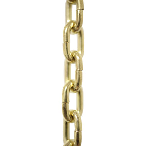 Chain ST53-U Standard Link, Side-Cut Clock Chain with Unwelded Steel links, Antique Brass