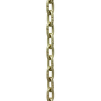 Chain ST53-U Standard Link, Side-Cut Clock Chain with Unwelded Steel links, Antique Brass