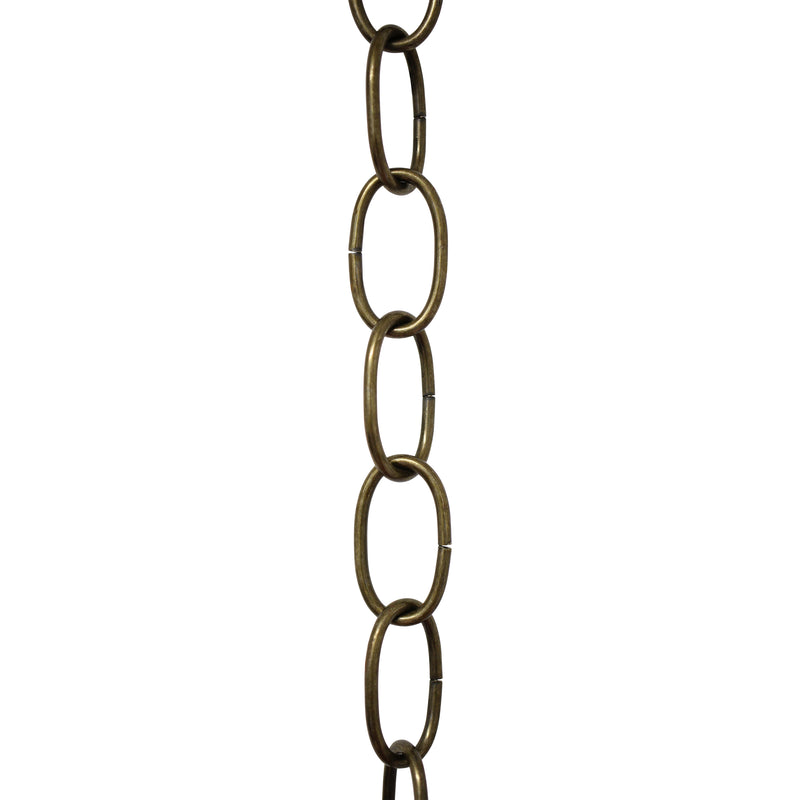 Chain ST560-U Standard Link, Side-Cut, Coil Chandelier Chain with Oval Unwelded Steel links, Antique Brass