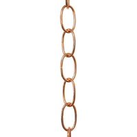Chain ST560-U Standard Link, Side-Cut, Coil Chandelier Chain with Oval Unwelded Steel links, Antique Brass