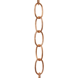 Chain ST560-U Standard Link, Side-Cut, Coil Chandelier Chain with Oval Unwelded Steel links, Antique Brass