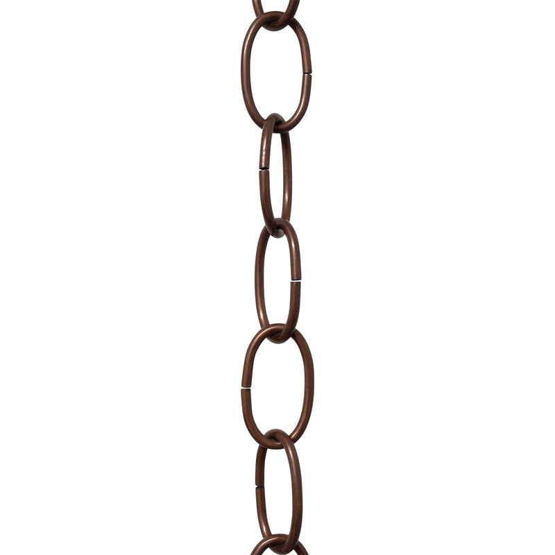 Chain ST561-U Standard Link, Side-Cut, Coil Chandelier Chain with Oval Unwelded Steel links, Antique Copper
