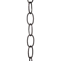 Chain ST561-U Standard Link, Side-Cut, Coil Chandelier Chain with Oval Unwelded Steel links, Antique Copper