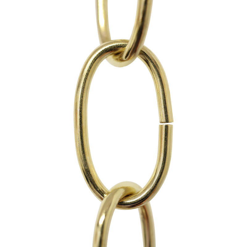 Chain ST561-U Standard Link, Side-Cut, Coil Chandelier Chain with Oval Unwelded Steel links, Antique Copper