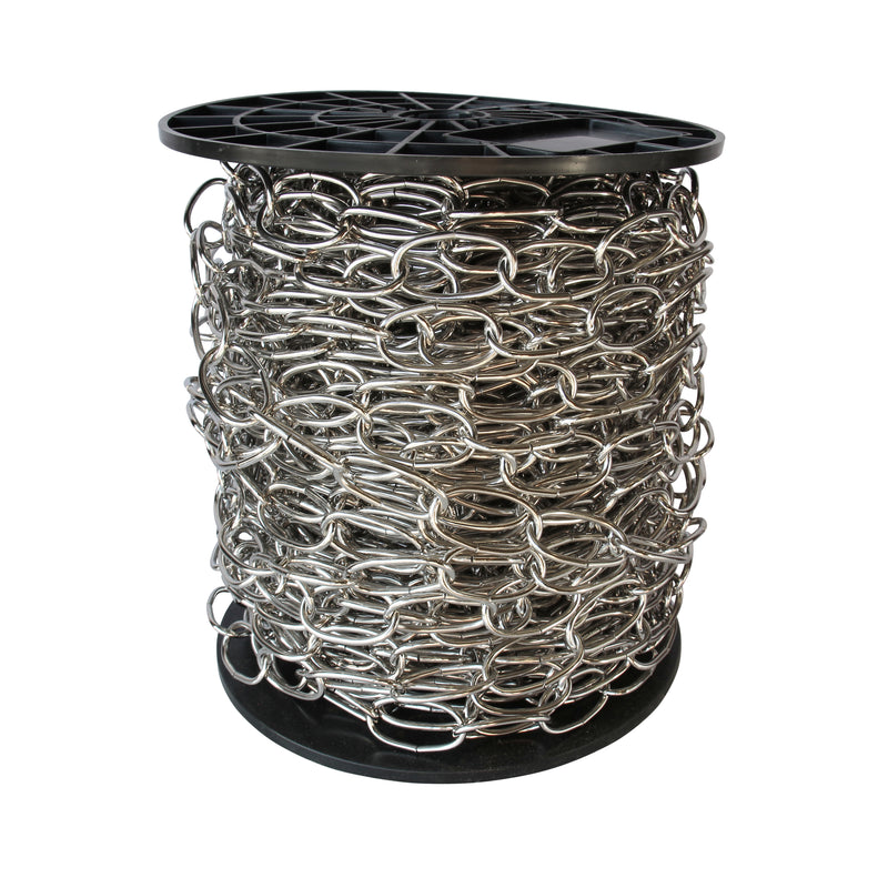 Chain ST561-U Standard Link, Side-Cut, Coil Chandelier Chain with Oval Unwelded Steel links, Antique Copper