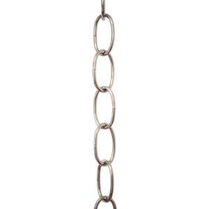 Chain ST561-U Standard Link, Side-Cut, Coil Chandelier Chain with Oval Unwelded Steel links, Antique Copper