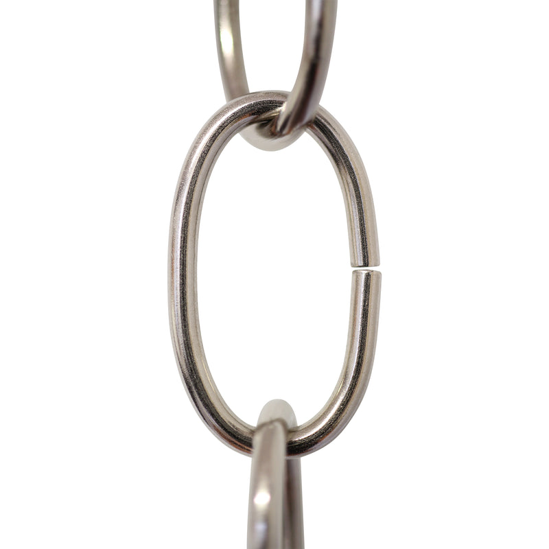 Chain ST561-U Standard Link, Side-Cut, Coil Chandelier Chain with Oval Unwelded Steel links, Antique Copper