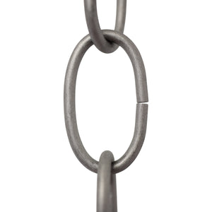 Chain ST561-U Standard Link, Side-Cut, Coil Chandelier Chain with Oval Unwelded Steel links, Antique Copper