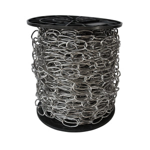 Chain ST562-U Standard Link, Side-Cut, Coil Chandelier Chain with Oval Unwelded Steel links, Antique Copper