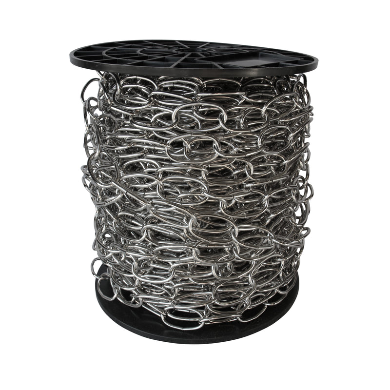 Chain ST562-U Standard Link, Side-Cut, Coil Chandelier Chain with Oval Unwelded Steel links, Antique Copper