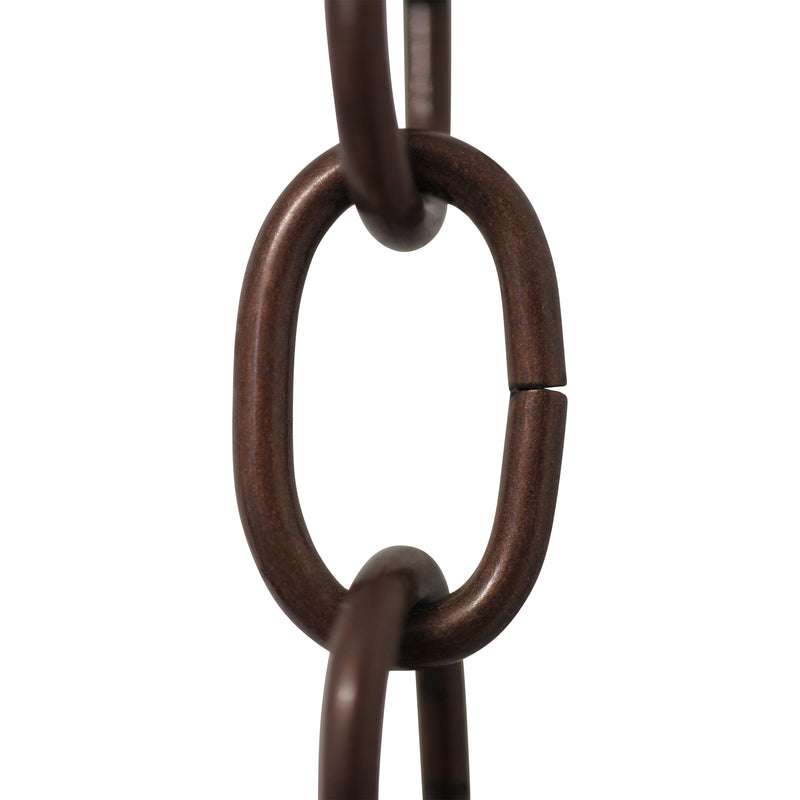 Chain ST56S-U Standard Link Chandelier Chain with Oval Unwelded Steel links, Antique Brass