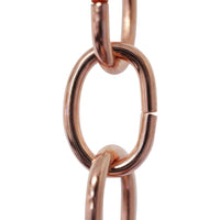 Chain ST56S-U Standard Link Chandelier Chain with Oval Unwelded Steel links, Antique Brass