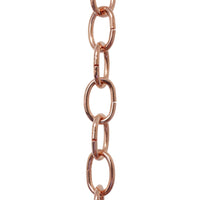Chain ST56S-U Standard Link Chandelier Chain with Oval Unwelded Steel links, Antique Brass