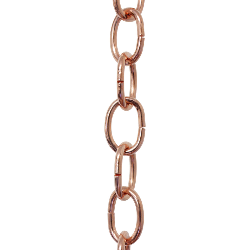 Chain ST56S-U Standard Link Chandelier Chain with Oval Unwelded Steel links, Antique Brass