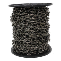 Chain ST56S-U Standard Link Chandelier Chain with Oval Unwelded Steel links, Antique Brass