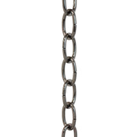 Chain ST56S-U Standard Link Chandelier Chain with Oval Unwelded Steel links, Antique Brass