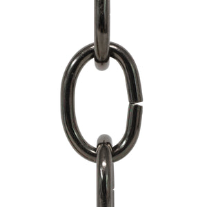 Chain ST56S-U Standard Link Chandelier Chain with Oval Unwelded Steel links, Antique Brass