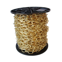 Chain ST56S-U Standard Link Chandelier Chain with Oval Unwelded Steel links, Antique Brass